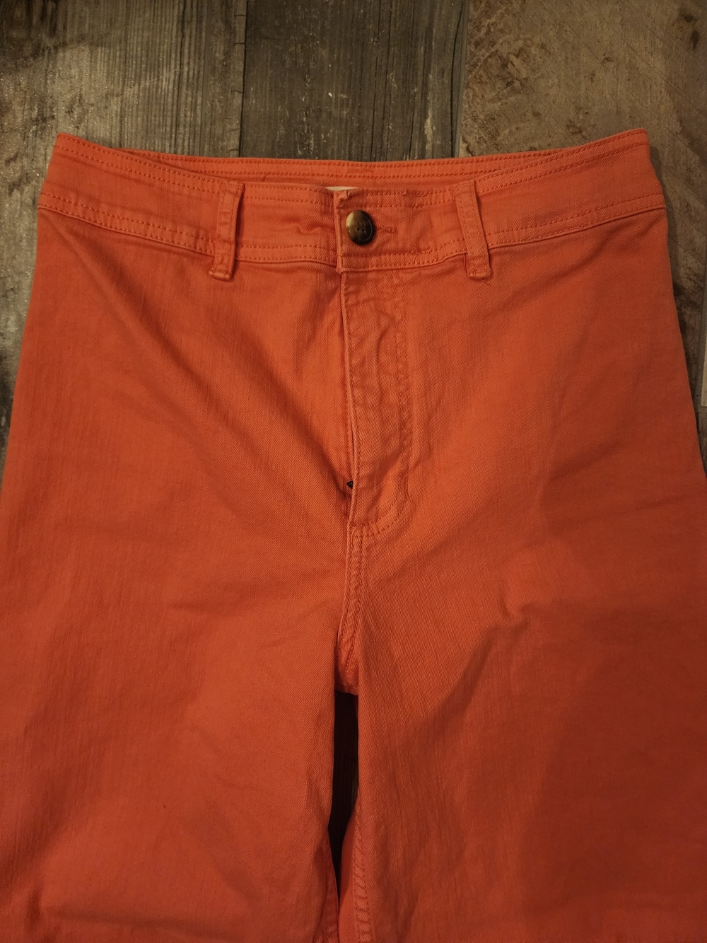 Billabong Orange Wide-Leg Chinos Size 28 - Picture 3 of 7